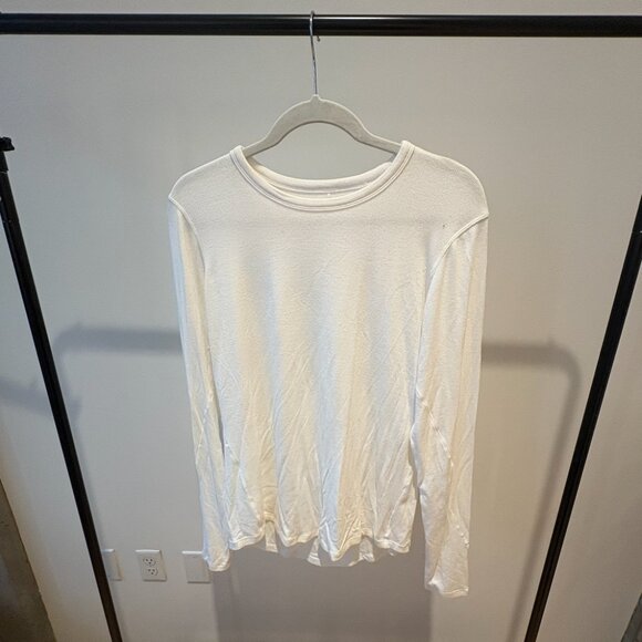 Lululemon White Hold Tight Long-Sleeve Shirt - Picture 1 of 1